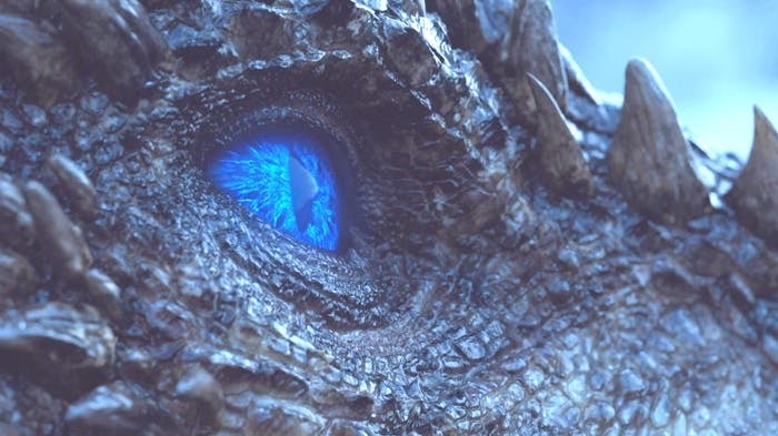 When they were zooming on the dragon’s eye, was anyone surprised it opened up all blue?