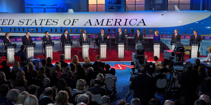 <p>The design of the Republican primary debates prevented candidate Trump from physically intimidating his opponents and thus he resorted to demeaning and childish name calling (e.g., Lyin’ Ted Cruz)</p>