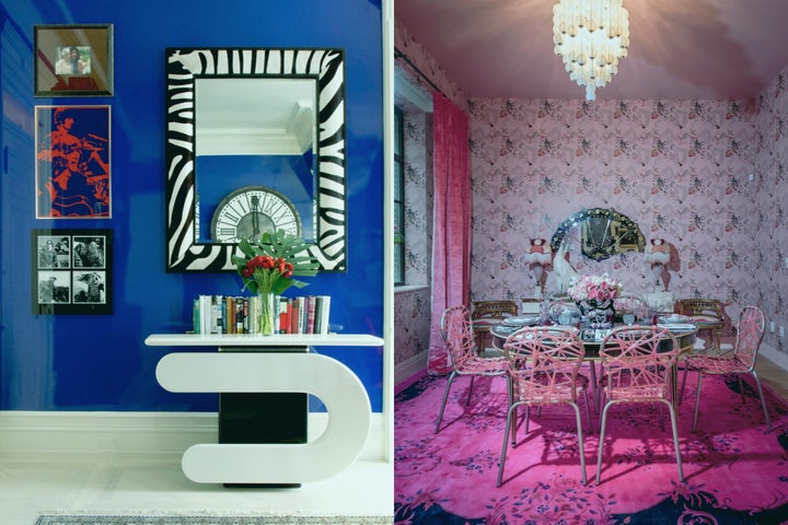 Left: A room at The Dakota. Right: A room at Bikoff's Holiday House in SoHo.