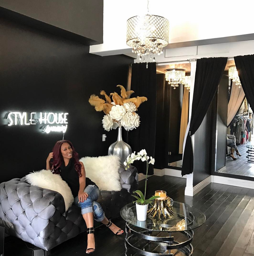 Maxie James at her store on Melrose.