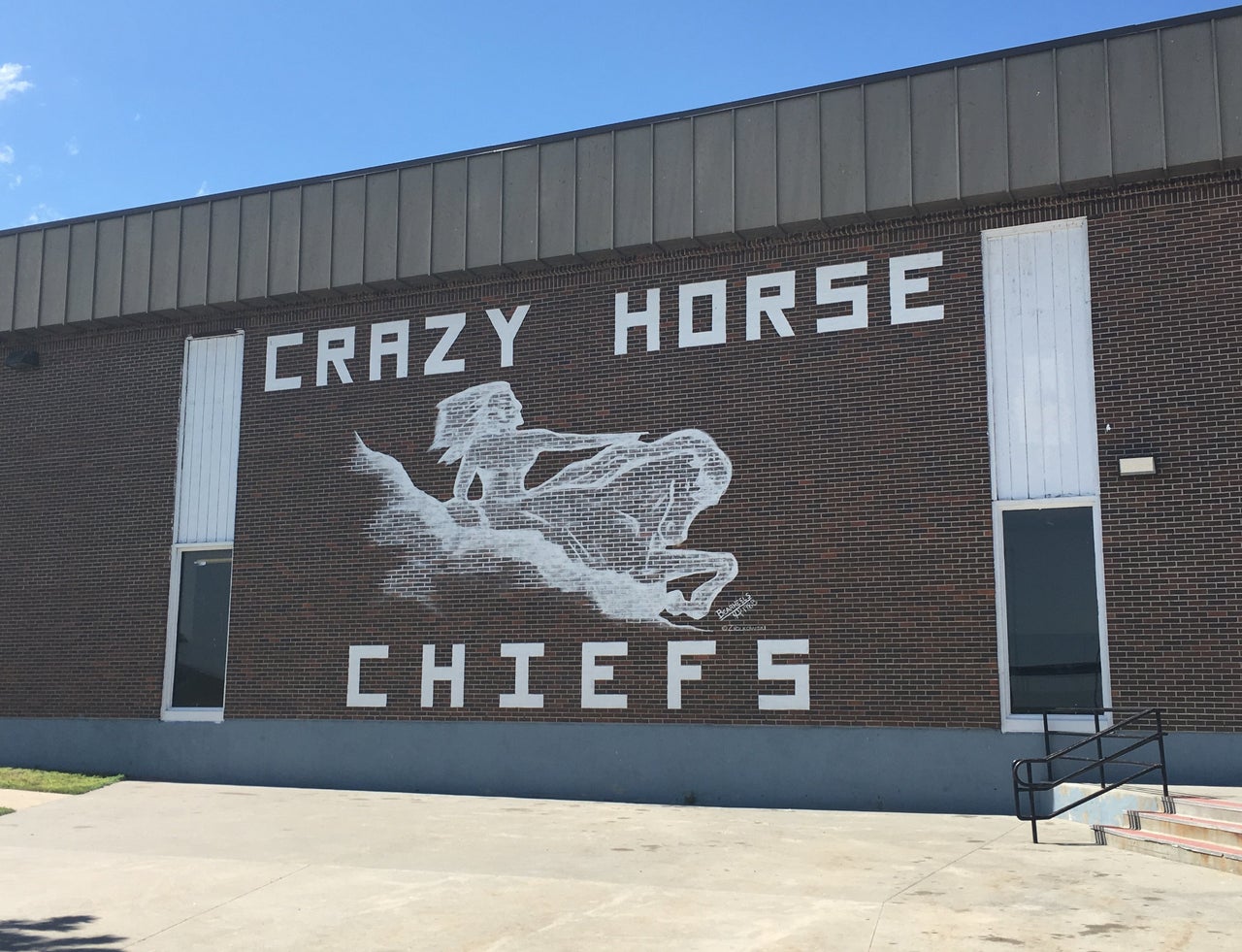 Julia Chipps, the school nurse, has a small budget to buy tampons, pads and Midol for the girls at the Crazy Horse School. But it's not enough to keep up with the demand.