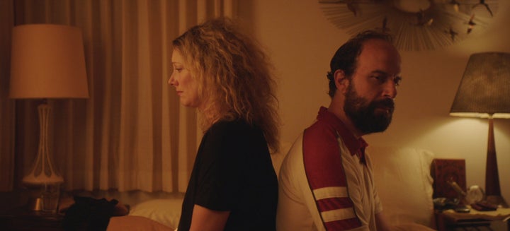 Judy Greer and Brett Gelman in "Lemon." 