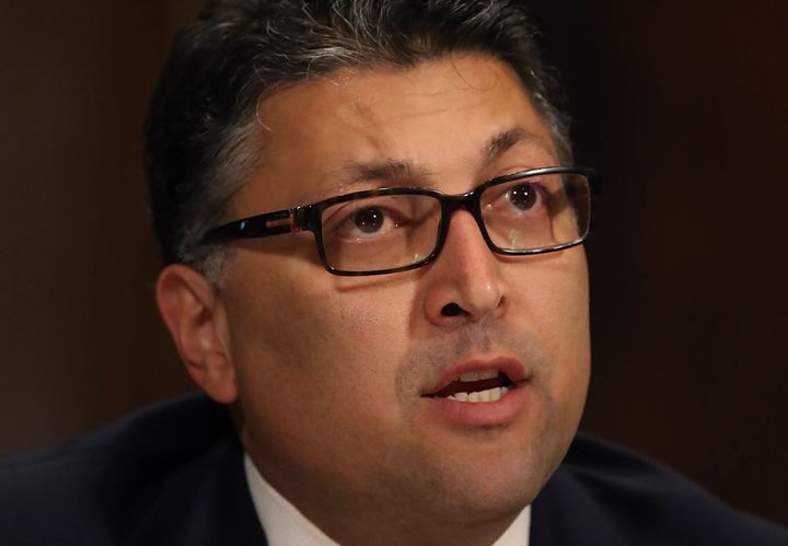 Justice Department nominee Makan Delrahim at his May 10 Senate Judiciary Committee confirmation hearing to be assistant attorney general leading the antitrust division.