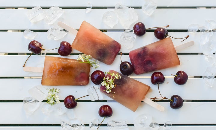 <p>Reverse Manhattan Popsicle made with Carpano Antica Formula and Templeton Rye Whiskey</p>