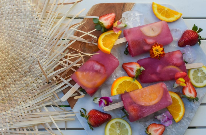 <p>Sangria Popsicles </p>