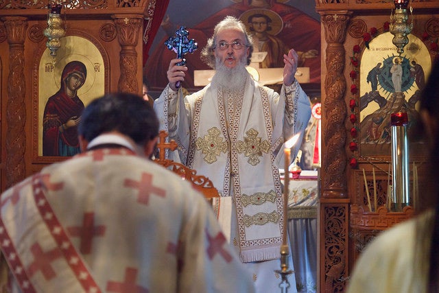 <p>Metropolitan Ambrosios of Korea Celebrating the Great Feast of the Transfiguration of our Lord at the Holy Monastery in Gapyeong.</p>