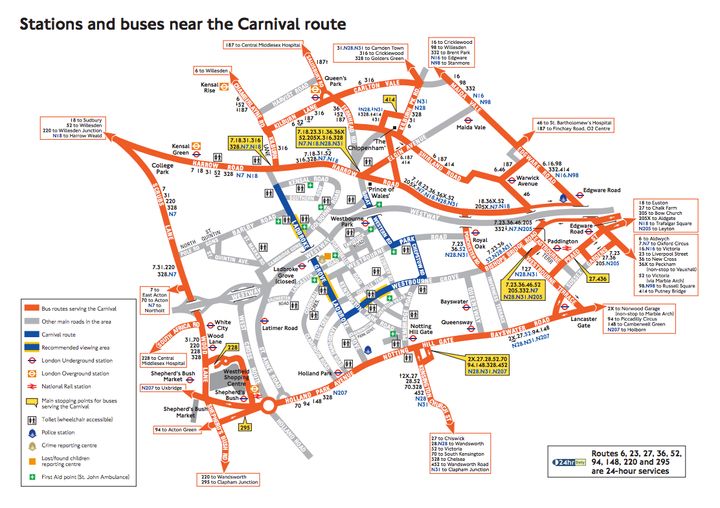 You can zoom into a version of this map on the TfL website here 