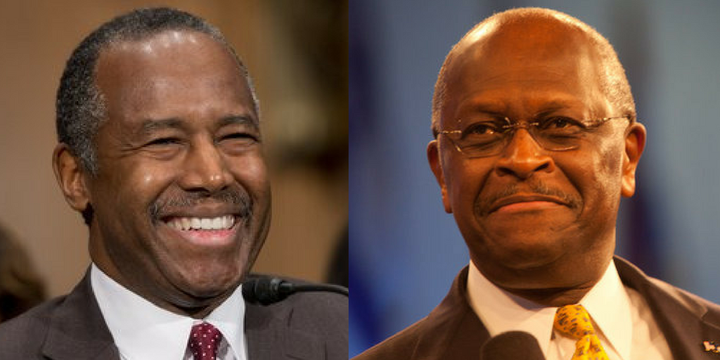 Herman Cain is defending Ben Carson in a letter titled “House Negroes stand up!”