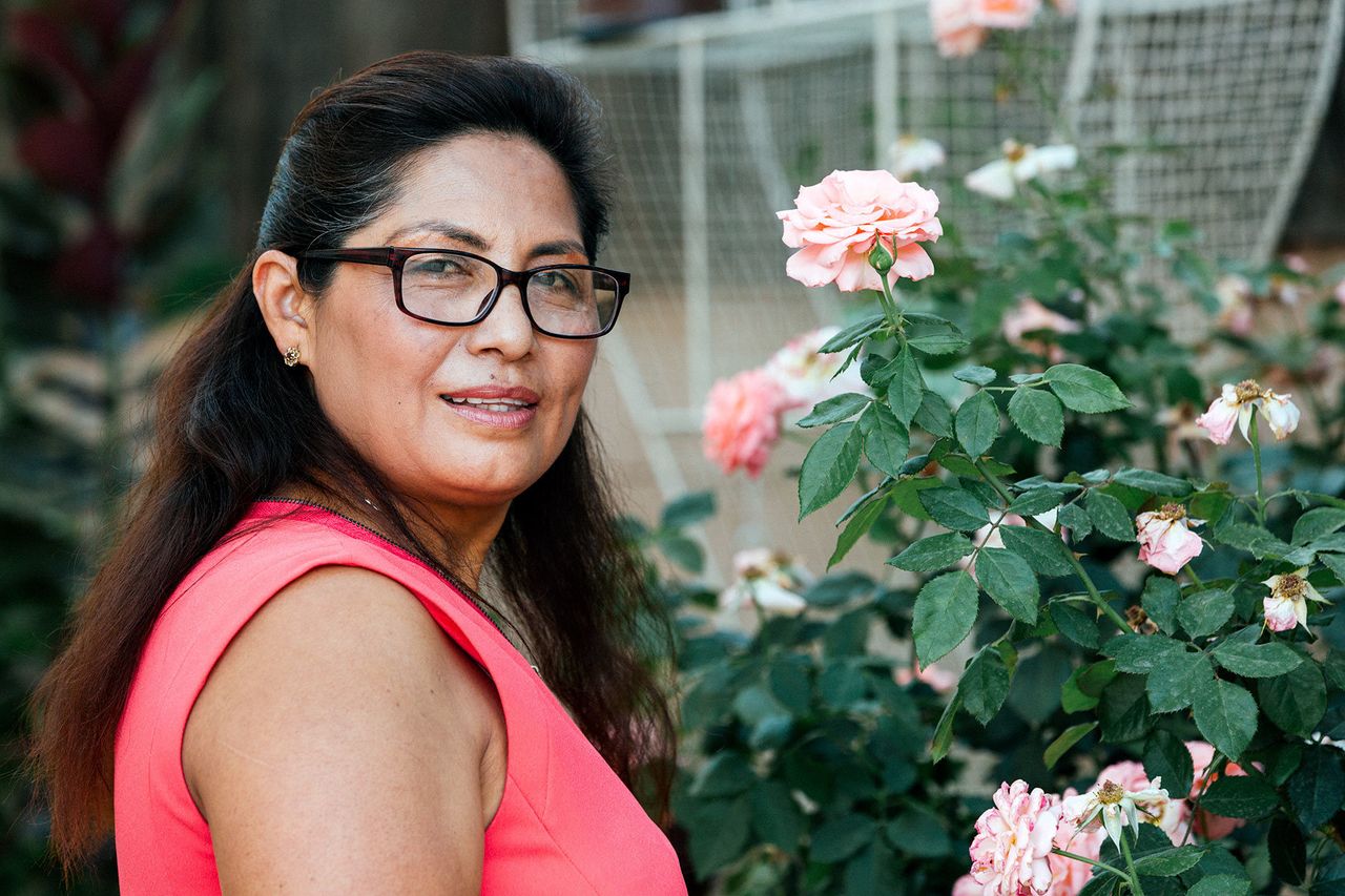 Elida Cornejo, 54, has Chagas and lost her brother to the disease a few years ago. She was born in El Salvador and remembers playing with kissing bugs as a child.