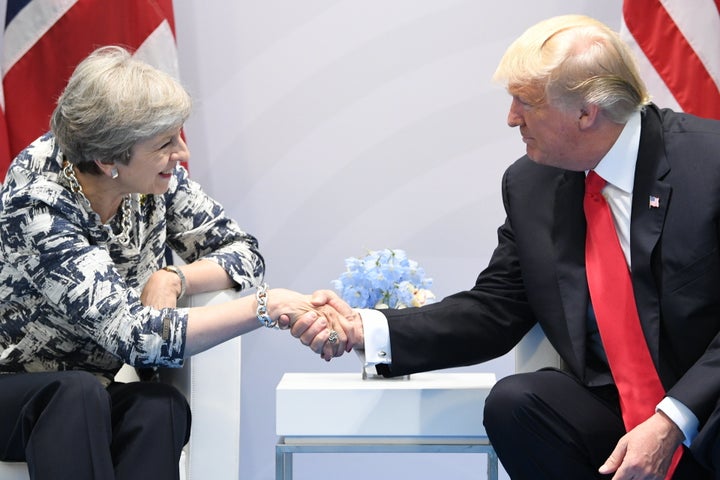 Prime Minister Theresa May holds talks with US President Donald Trump on the margins of the G20 summit in Hamburg