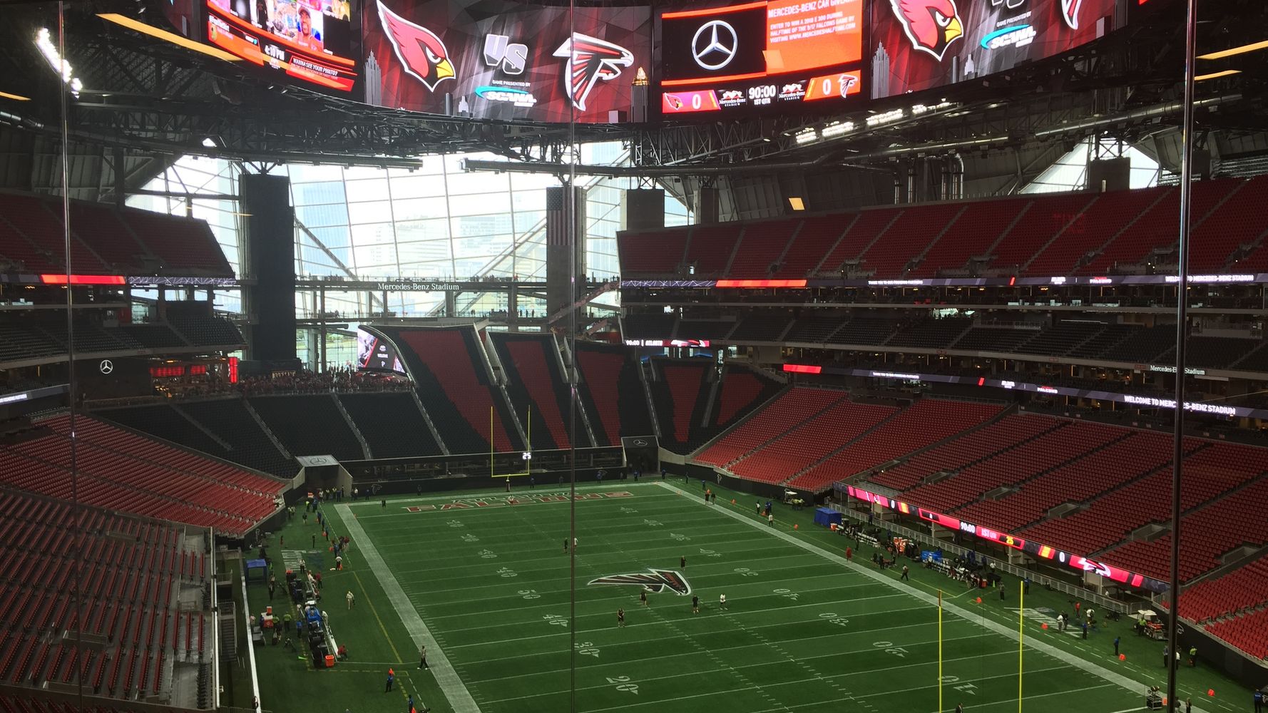 Atlanta Falcons opened their third stadium this year; Buffalo