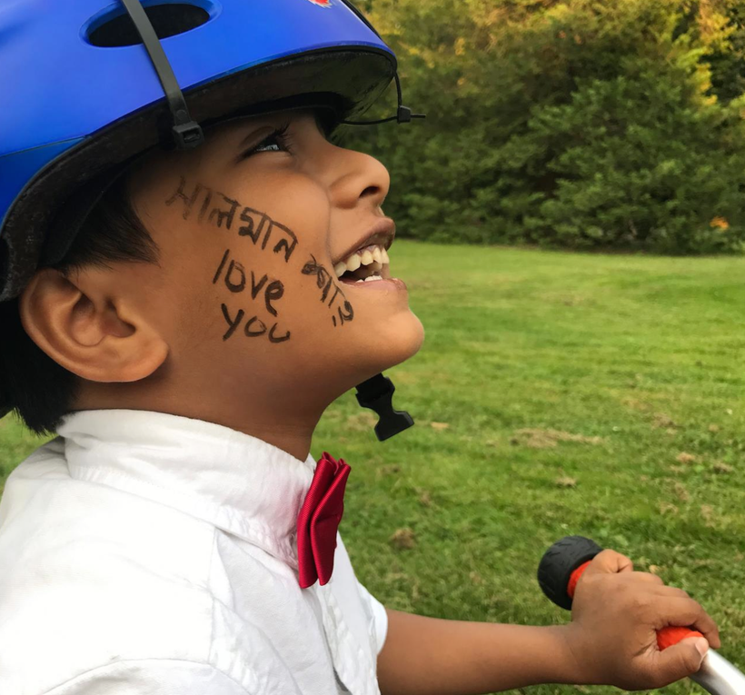 Because of Salman, Soborno Isaac, one of the world’s most famous boy wrote “I love you Salman” on his cheek.