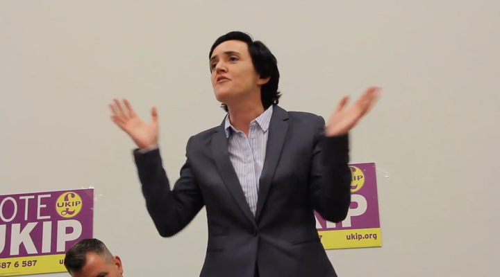 Anne Marie Waters at leadership hustings in West Sussex.