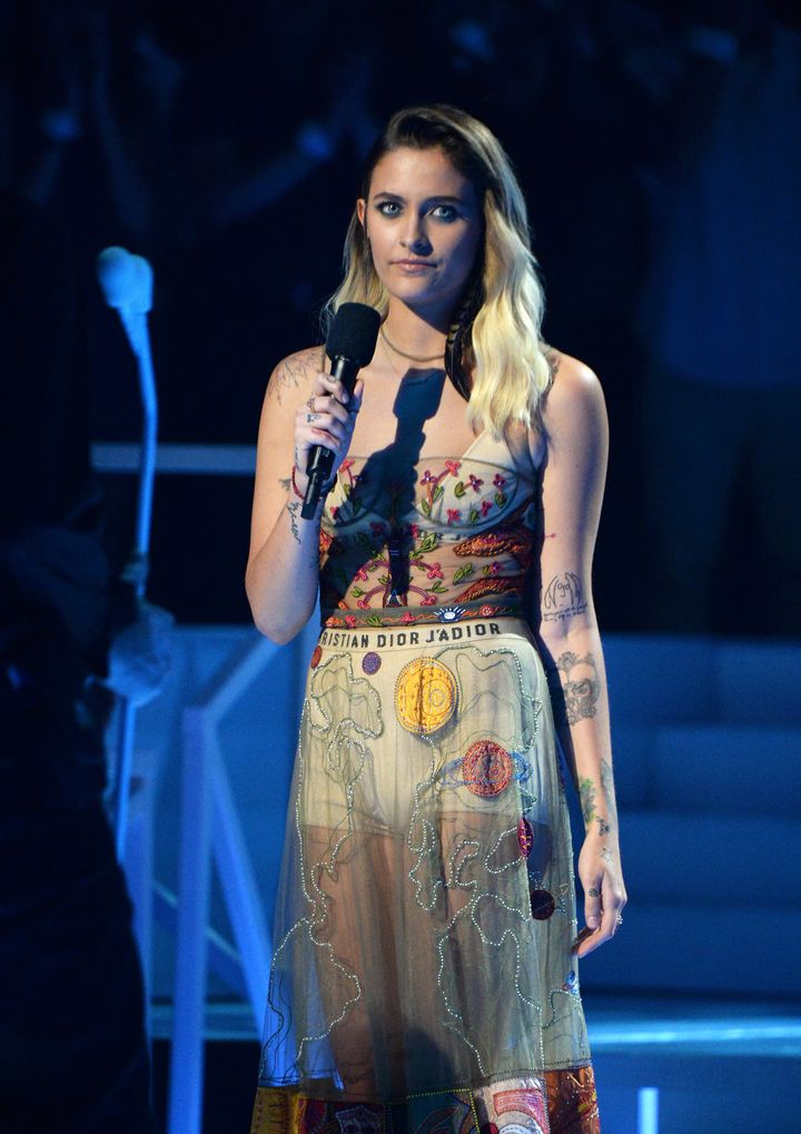 Paris Jackson spoke out against violence and hatred at the VMAs