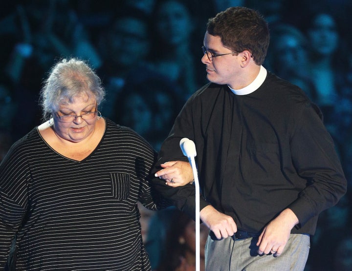 Susan was joined on stage by a descendant of Confederate General Robert E. Lee's