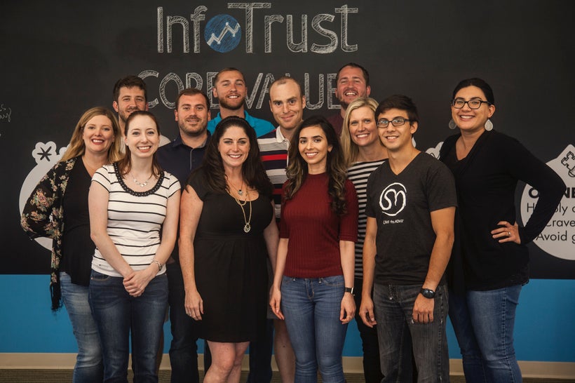 Giving back to the community has helped InfoTrust and its team build a high-energy culture. 