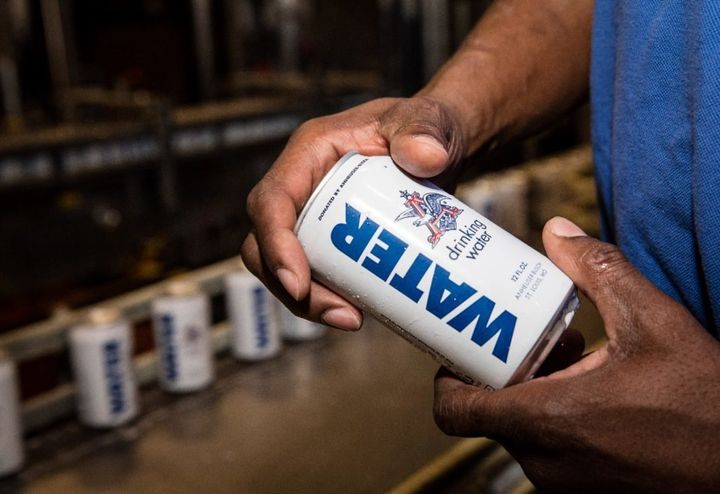 The Anheuser-Busch Brewery is sending more than 155,000 cans of emergency drinking water to those hard-hit by Hurricane Harvey.