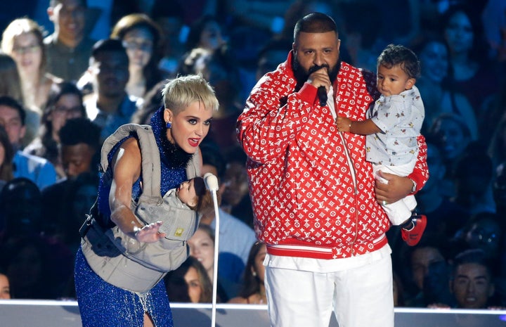 DJ Khaled and Asahd even got to make an onstage appearance with Katy Perry during the show.