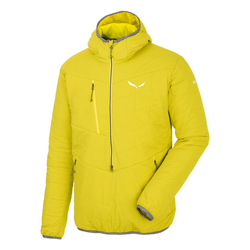 The Salewa Puez Half Zip jacket made with TirolWool Celliant textiles.