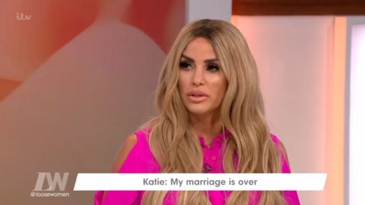 Katie Price appeared on the 'Loose Women' panel following her divorce announcement 
