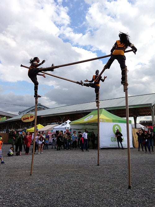 Performers at the Couleur Café music festival in Brussels, Belgium 