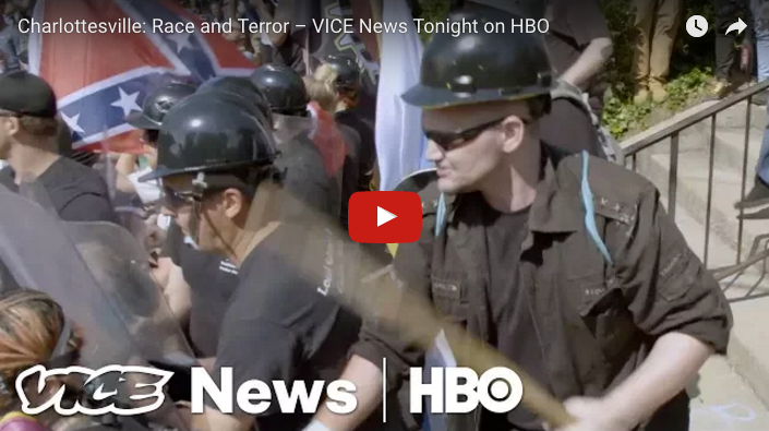 HBO’s “Vice News Tonight” was on the ground amid the chaos and violence that hit Charlottesville, Virginia last weekend and the resulting documentary is an education. Correspondent Elle Reeve tells the story in this 22- minute video.