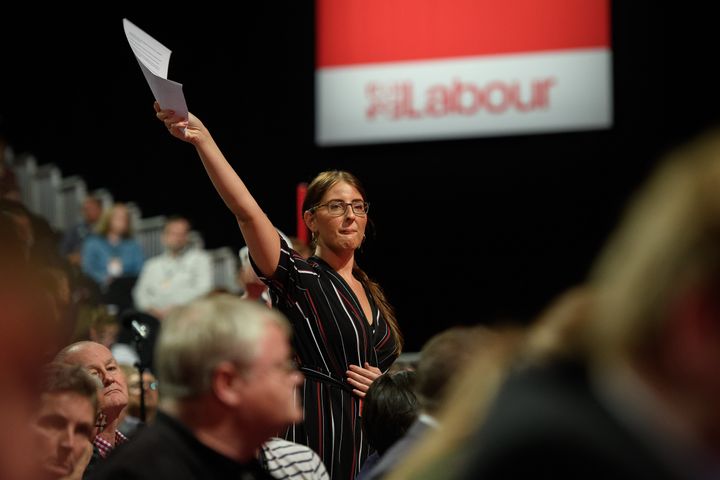 Then councillor Pidcock of the Unite union requests to speak at the Labour Party conference in Liverpool last year