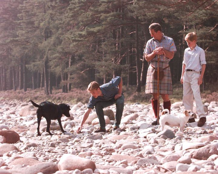 Prince Charles, who was holidaying at his family summer home in Balmoral with Princes William and Harry (pictured here a fortnight before the accident) was contacted to be informed his former wife had been injured in a car accident. She died around ten minutes later. 