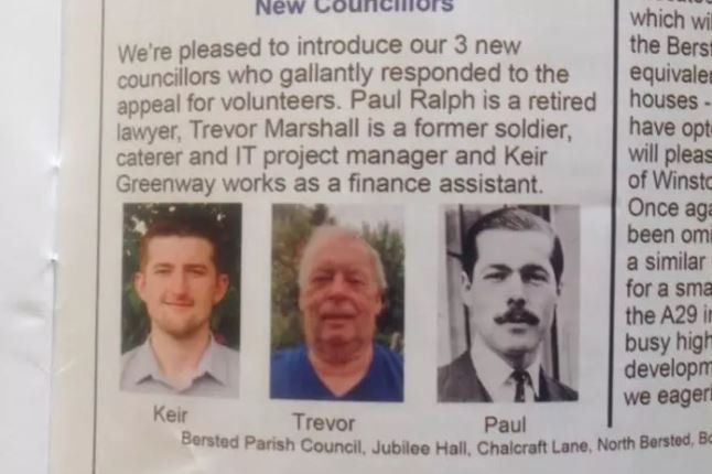 Lord Lucan is listed as a new member of the parish council in the Bersted in Focus newsletter