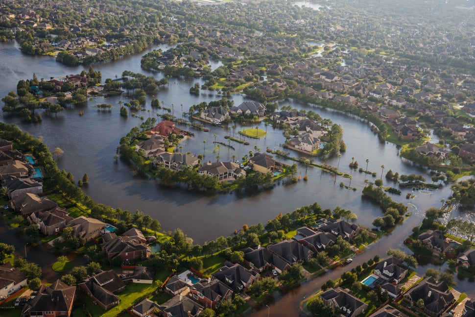 aerial photos show true scale of flooding catastrophe in houston