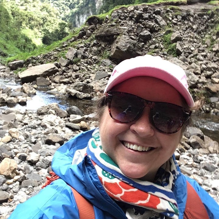 The author hiking in Peru