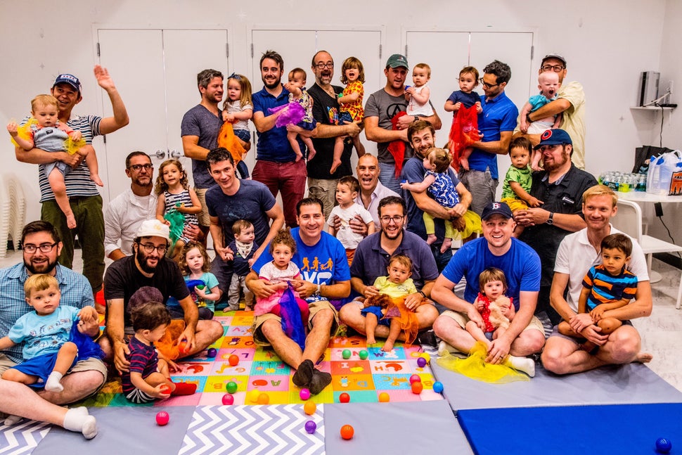 City Dads Group taking a Parent & Me Music And Movement class at the Playroom NYC in Manhattan.