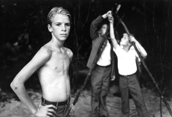 Chris Furrh stars in a scene from the 1990 movie "Lord of the Flies."