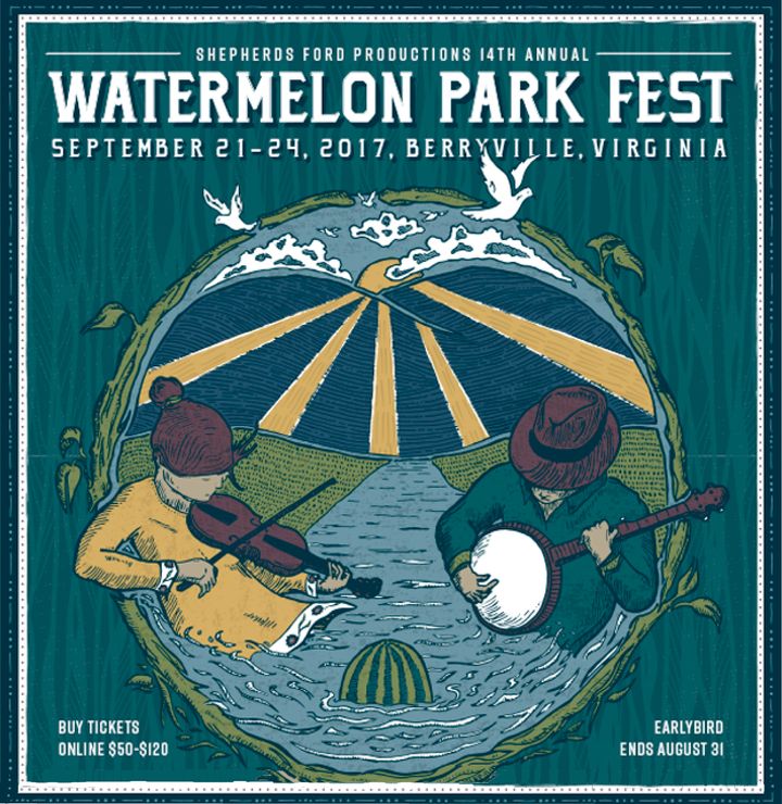 Watermelon Park Fest is a family-friendly music festival created by Shepherds Ford Productions that is located on the Shenandoah River just outside of Berryville, VA. Festivities include Concerts, Dances, Workshops, Band & Pickin' Contests, Kid's Activities, Open Jams, Food & Craft Vendors, and more! Buy tickets online here