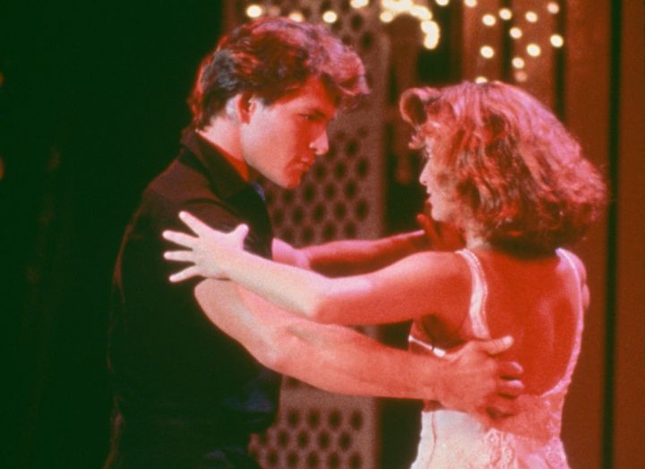 Johnny (Patrick Swayze) and Baby (Jennifer Grey) in one of "Dirty Dancing's" most iconic scenes.
