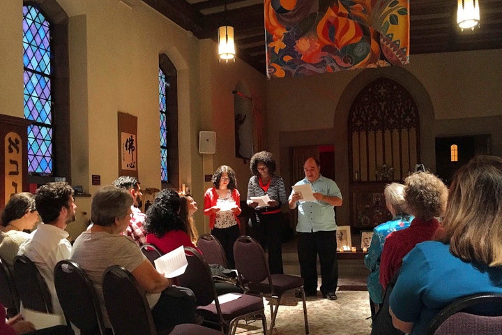 <p>At the 2017 celebration, Vida Rastegar, Mia Taylor Chandler, and Eugenio Marcano read passages from <a href="https://www.bahai.org/r/063559568" target="_blank" role="link" rel="nofollow" class=" js-entry-link cet-external-link" data-vars-item-name="a talk by Abdu'l-Baha" data-vars-item-type="text" data-vars-unit-name="59a8347ee4b00ed1aec9a635" data-vars-unit-type="buzz_body" data-vars-target-content-id="https://www.bahai.org/r/063559568" data-vars-target-content-type="url" data-vars-type="web_external_link" data-vars-subunit-name="article_body" data-vars-subunit-type="component" data-vars-position-in-subunit="0">a talk by Abdu'l-Baha</a>. </p>