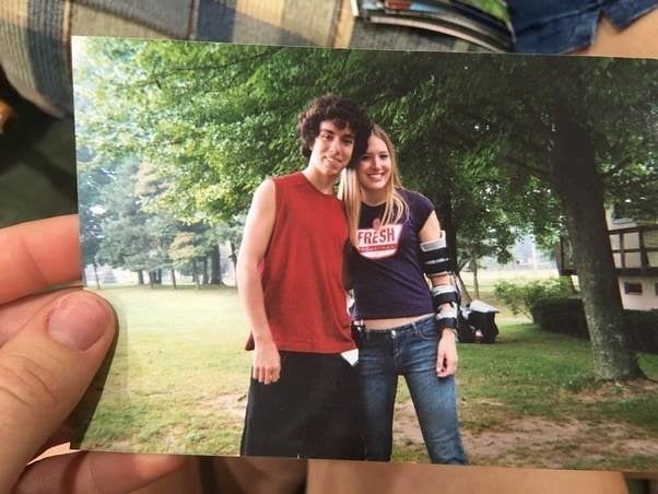 The couple at summer camp in Michigan. 