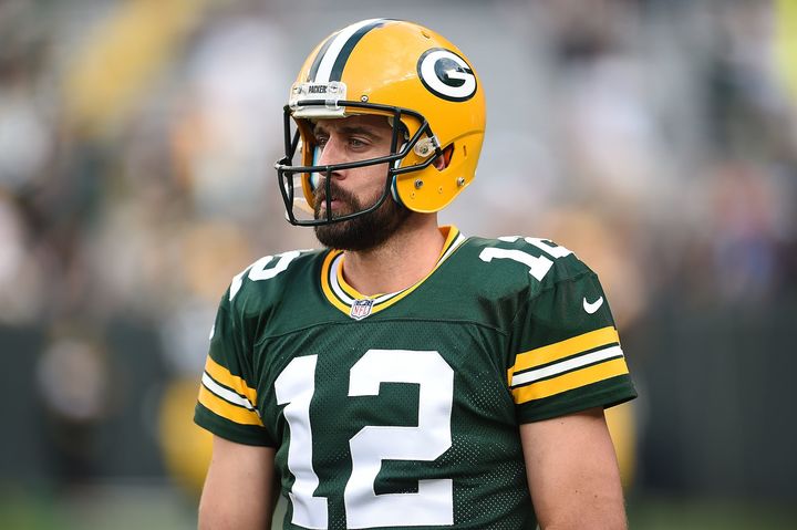 "I think society is finally moving in the right direction, as far as treating all people with respect and love and acceptance and appreciation," Aaron Rodgers said. 