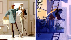 Un artista capta la belleza del amor en ilustraciones de su vida con su