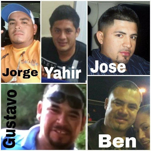 A GoFundMe account created for the victims' families shows the five men whose boat struck power lines as they were rescuing o