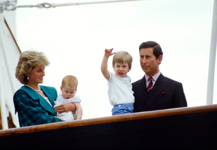 Princess Diana in Venice with her family in 1985. 