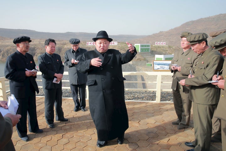 North Korean leader Kim Jong Un was <a href="http://www.telegraph.co.uk/news/2016/04/23/north-korea-tests-submarine-launched-ballistic-missile/" target="_blank" role="link" class=" js-entry-link cet-external-link" data-vars-item-name="actually inspecting a power station" data-vars-item-type="text" data-vars-unit-name="59a9041fe4b0354e44093e28" data-vars-unit-type="buzz_body" data-vars-target-content-id="http://www.telegraph.co.uk/news/2016/04/23/north-korea-tests-submarine-launched-ballistic-missile/" data-vars-target-content-type="url" data-vars-type="web_external_link" data-vars-subunit-name="article_body" data-vars-subunit-type="component" data-vars-position-in-subunit="0">actually inspecting a power station</a> when a photographer snapped this image in April 2016.