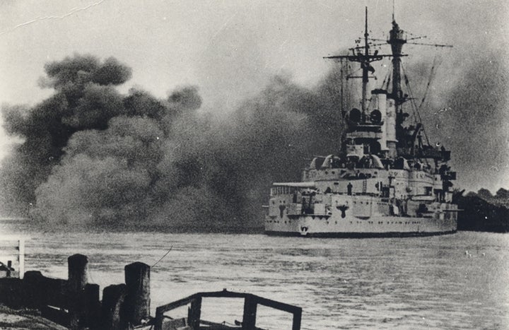 <p>Attack on Westerplatte, Gdansk, on September 1, 1939</p>