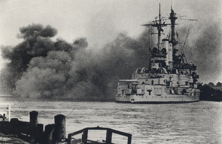 Attack on Westerplatte, Gdansk, on September 1, 1939