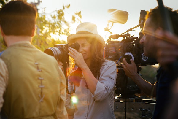 Lucrecia Martel on the set of ‘Zama’