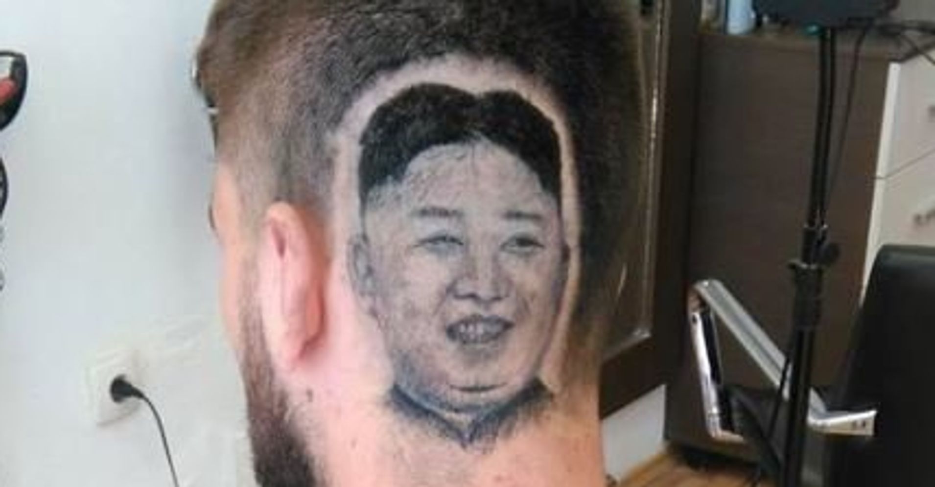 Serbian Barber Shaves Kim Jong Un's Portrait On Customer's 