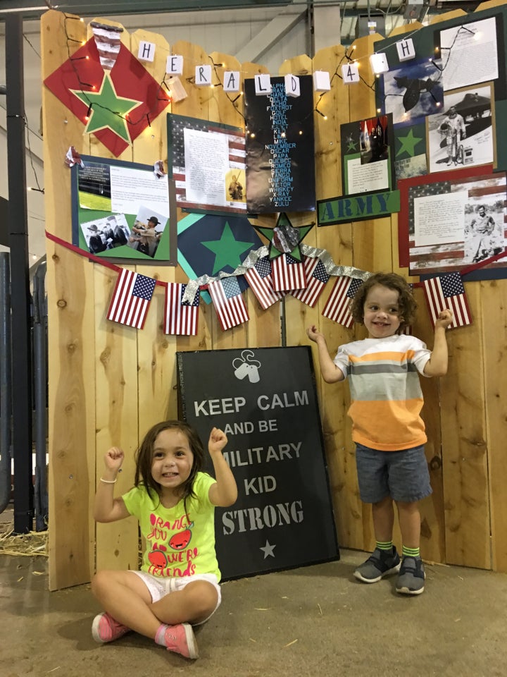 My 3-year-old twins, London and Miles, enjoying Memorial Day.