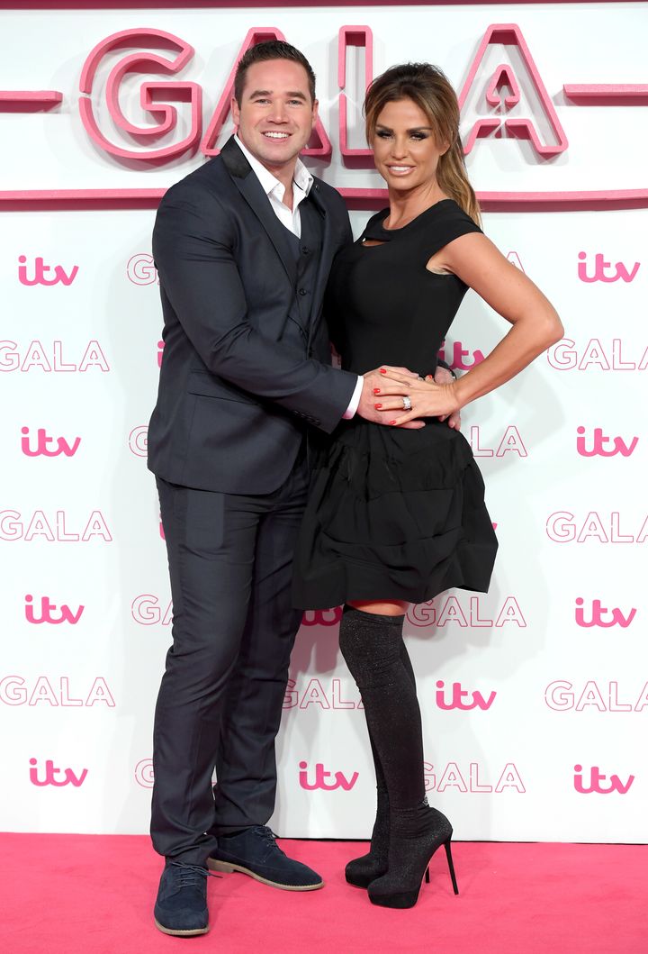 Kieran and Katie at the ITV Gala last year