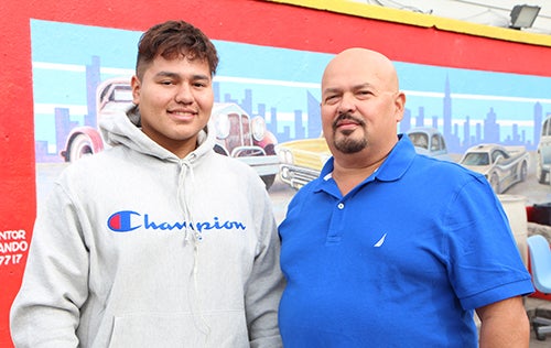 <strong>Joaquin Jr. manages the shop on Sundays.</strong>