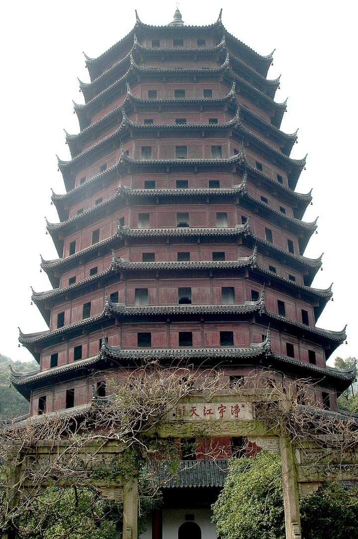 <p> <em>Pagoda of Six Harmonies, Zhejiang Province, China</em></p>